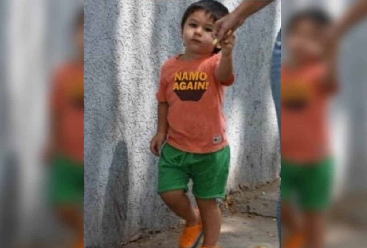 taimur ali khan tshirt caption namo again goes viral election 2019