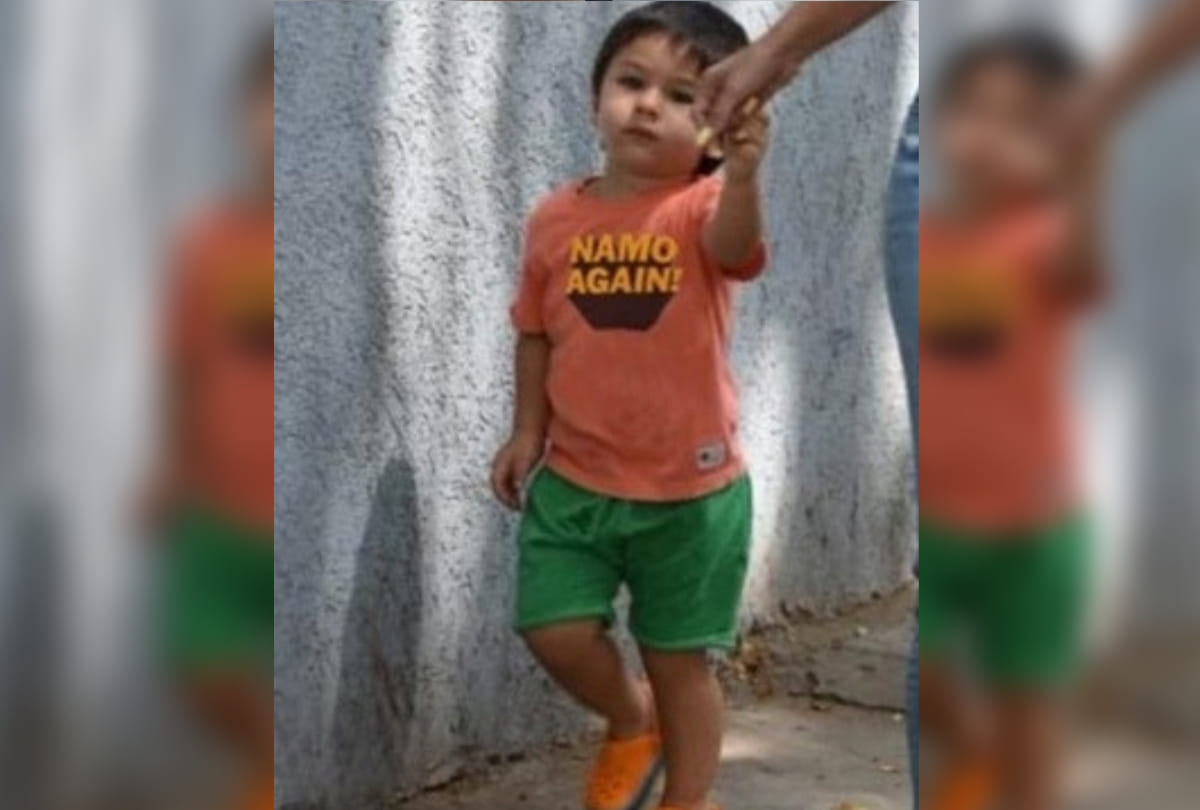 taimur ali khan tshirt caption namo again goes viral election 2019
