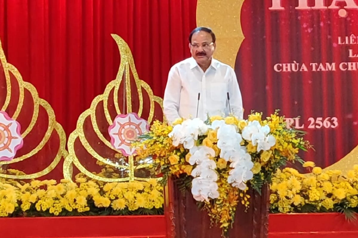 Vice President of India Venkaiah Naidu addressed 16th United Nation's Vesak day in Vietnam
