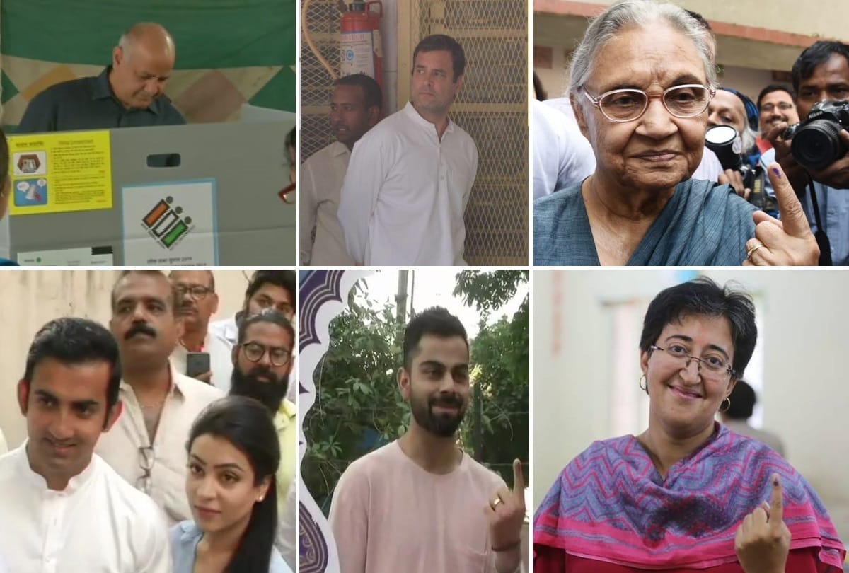 lok sabha elections 2019 see photos of leaders sports persons and all celebrities voting