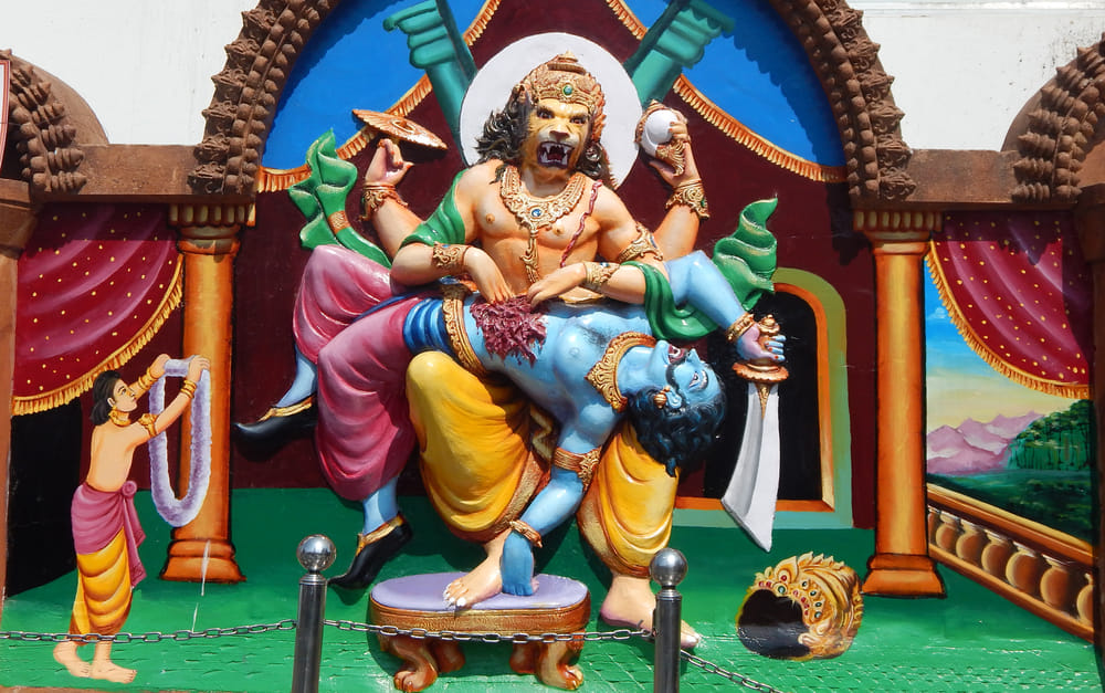 Narasimha Jayanti  celebrated on Vaishakha Shukla Chaturdashi