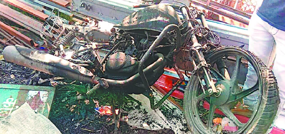 fired in a parked bike