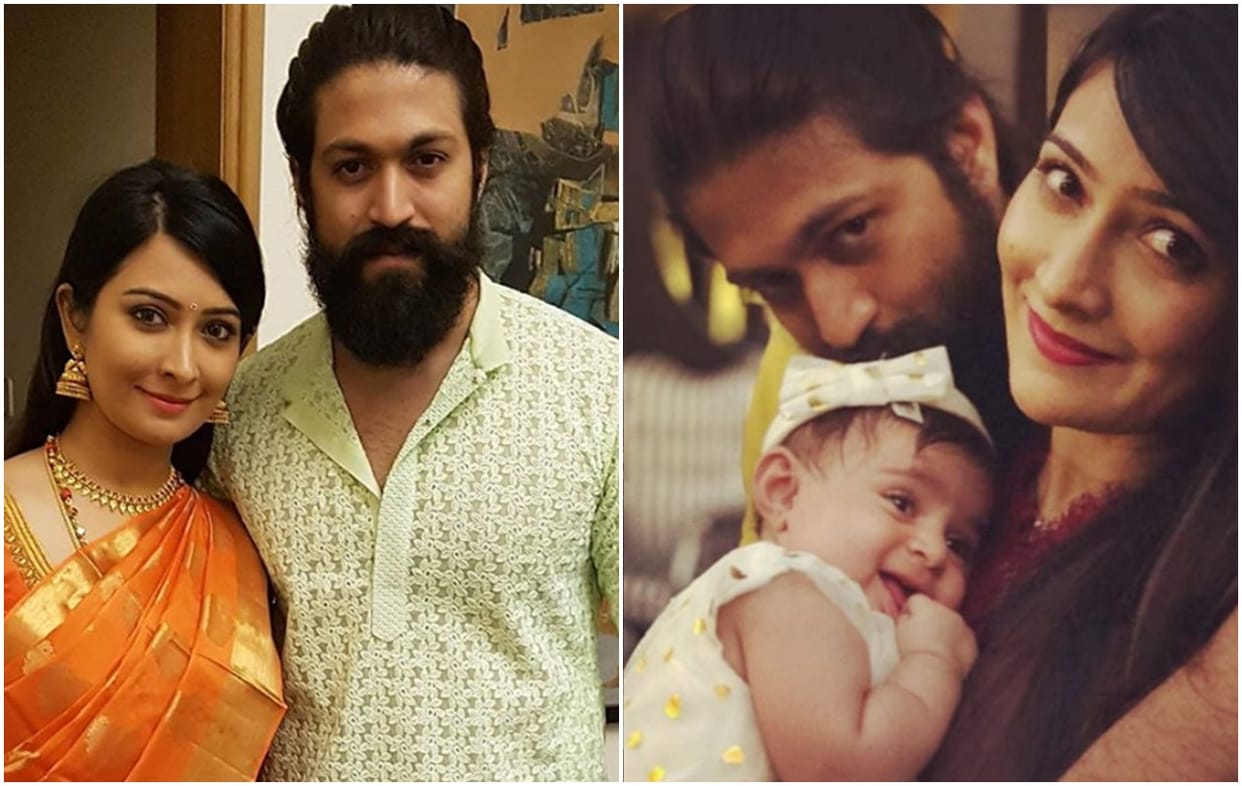 latest picture of KGF star Yash with wife Radhika Pandit and daughter
