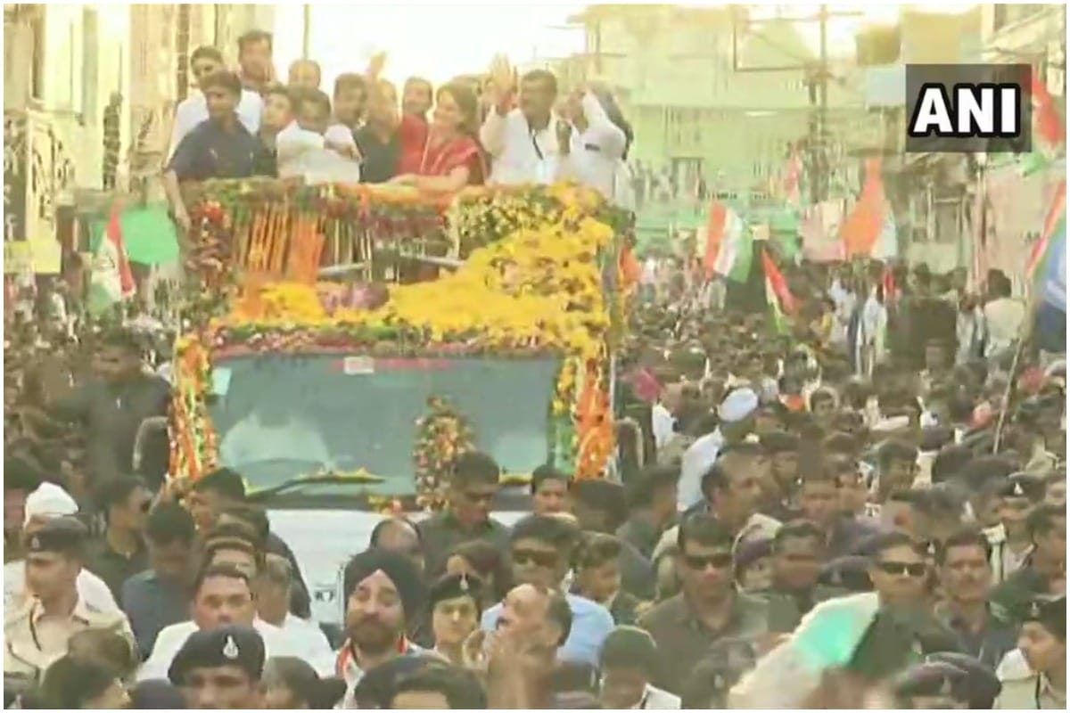 lok Sabha Chunav 2019: Priyanka Gandhi Vadra MP visit, reaches Indore