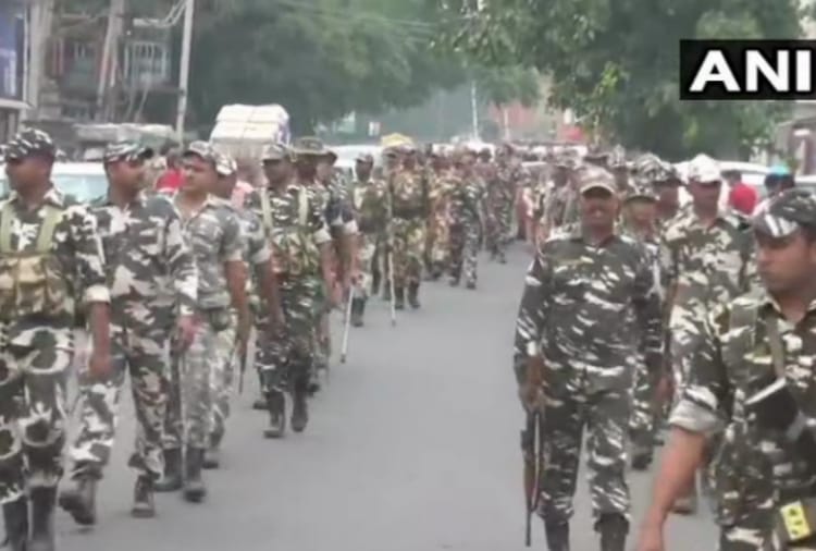 Lok Sabha elections 2019, Security Forces conducted a flag march in Ludhiana