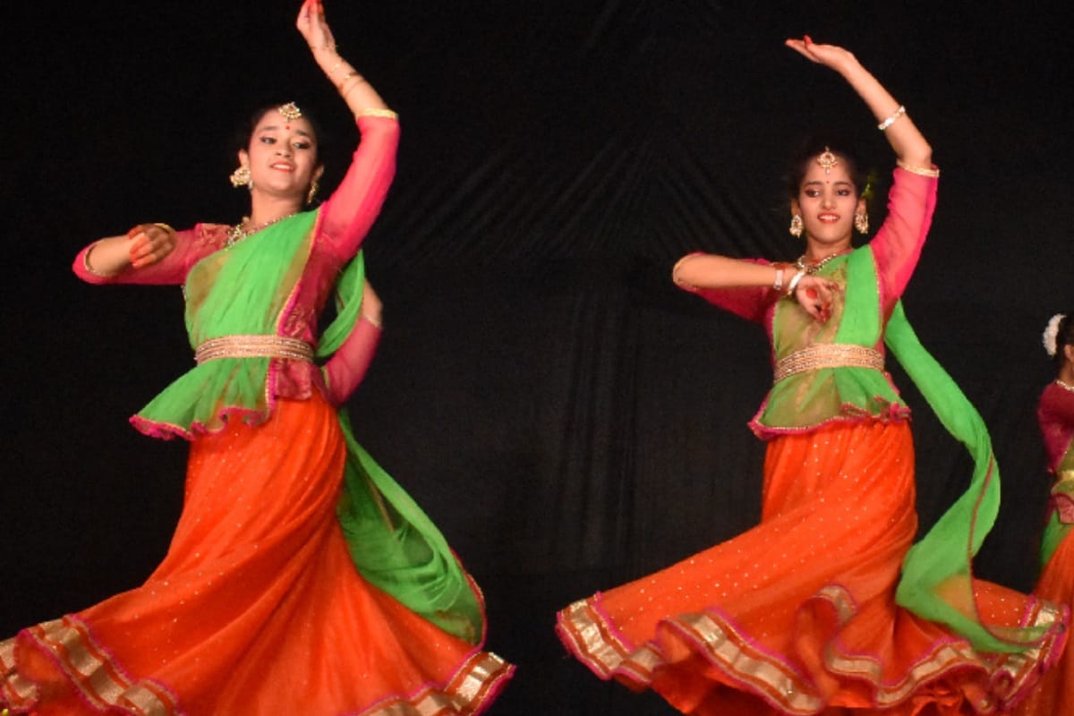 Children's performances in beautiful cultural program in Meerut at Uttar Pradesh