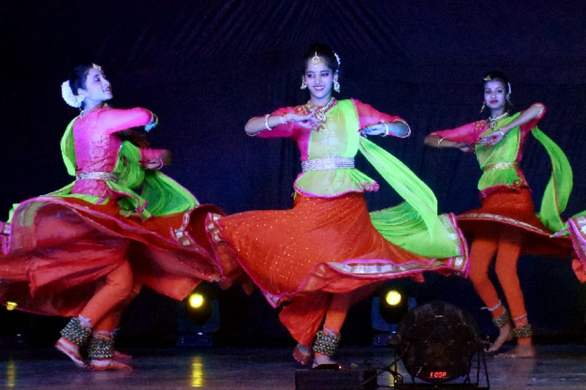 Children's performances in beautiful cultural program in Meerut at Uttar Pradesh