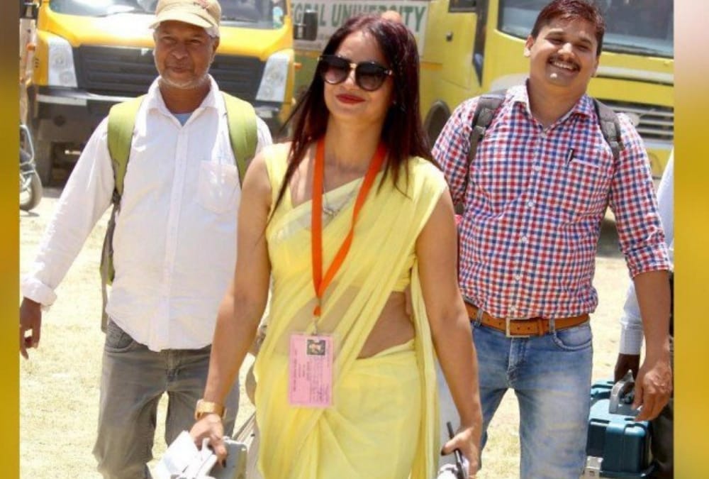 famous polling officer reena dwivedi.