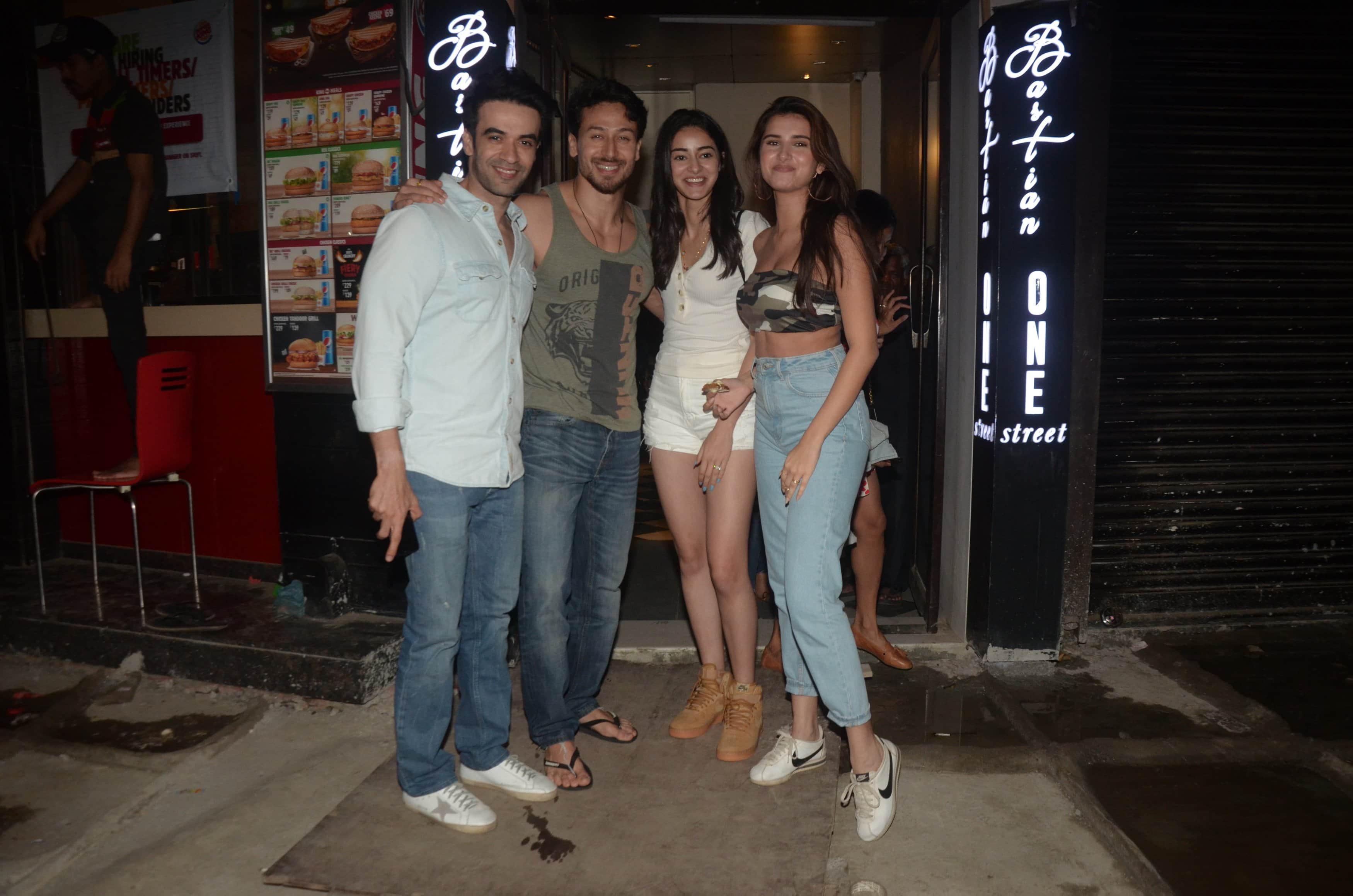 Tiger Shroff and Disha Patani spotted together in twinning in white