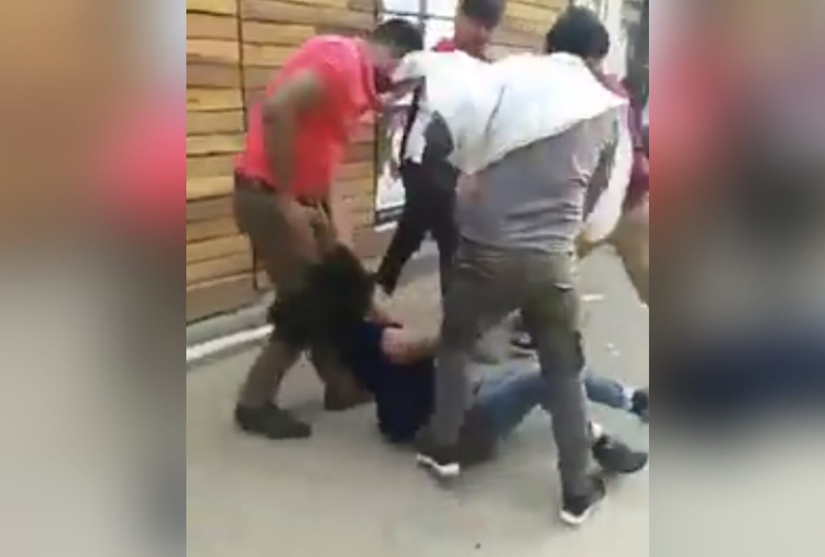 greater noida video goes viral three goons beating a woman on road mercilessly read full story