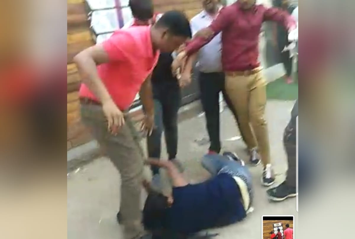greater noida video goes viral three goons beating a woman on road mercilessly read full story