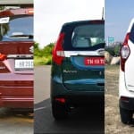1.5 litre Maruti Ertiga vs Mahindra Marazzo Vs Renault Lodgy