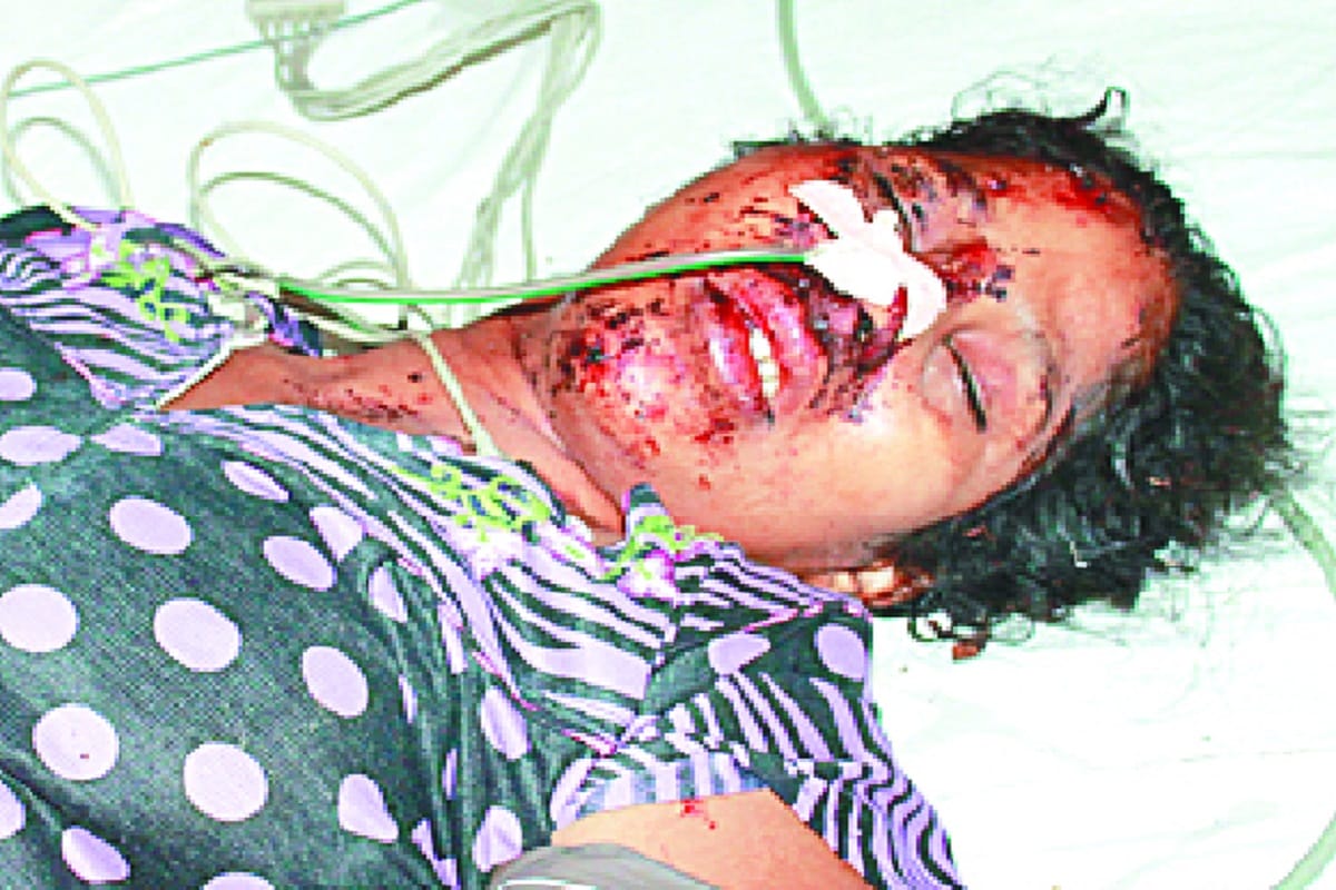 Five people of a family were killed in a accident, funeral took place in an impassable atmosphere