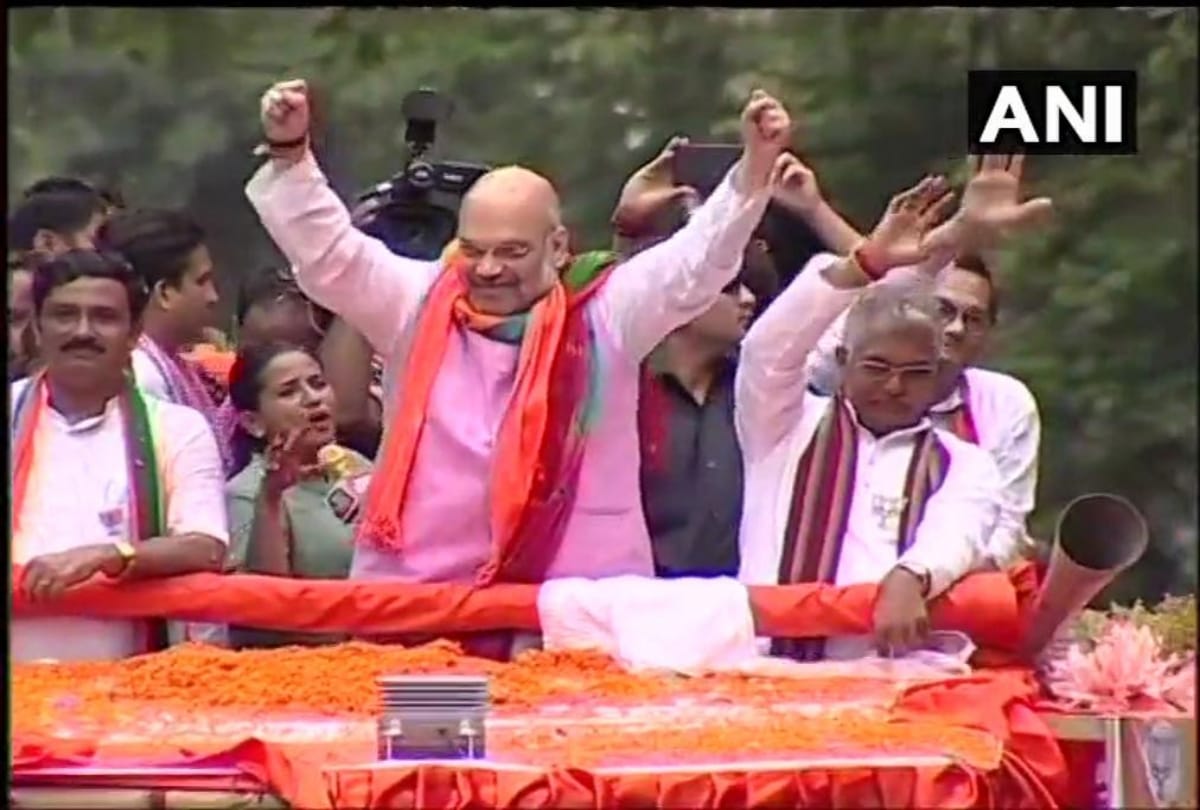 Lok Sabha Chunav 2019 BJP President Amit Shah roadshow in West Bengal