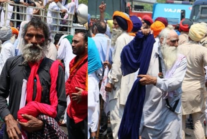 Farmers protest at mohali of Punjab