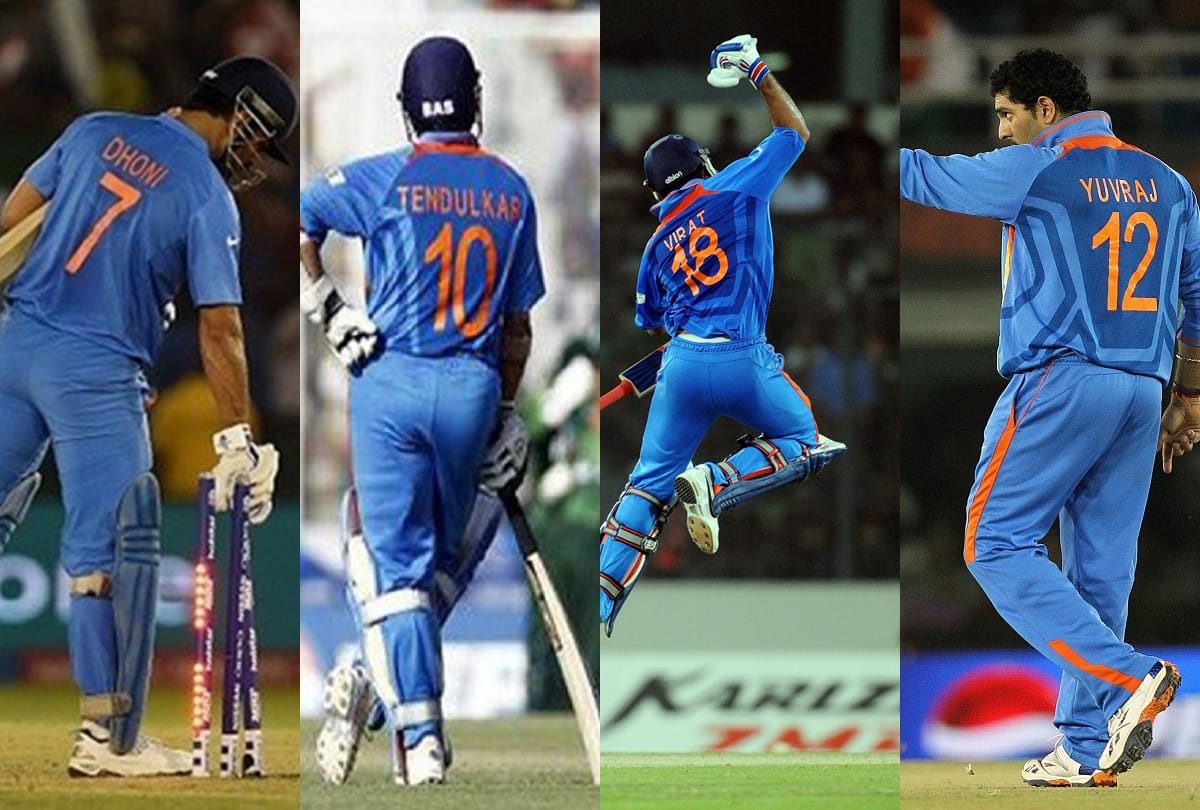 indian cricketers jersey number interesting story