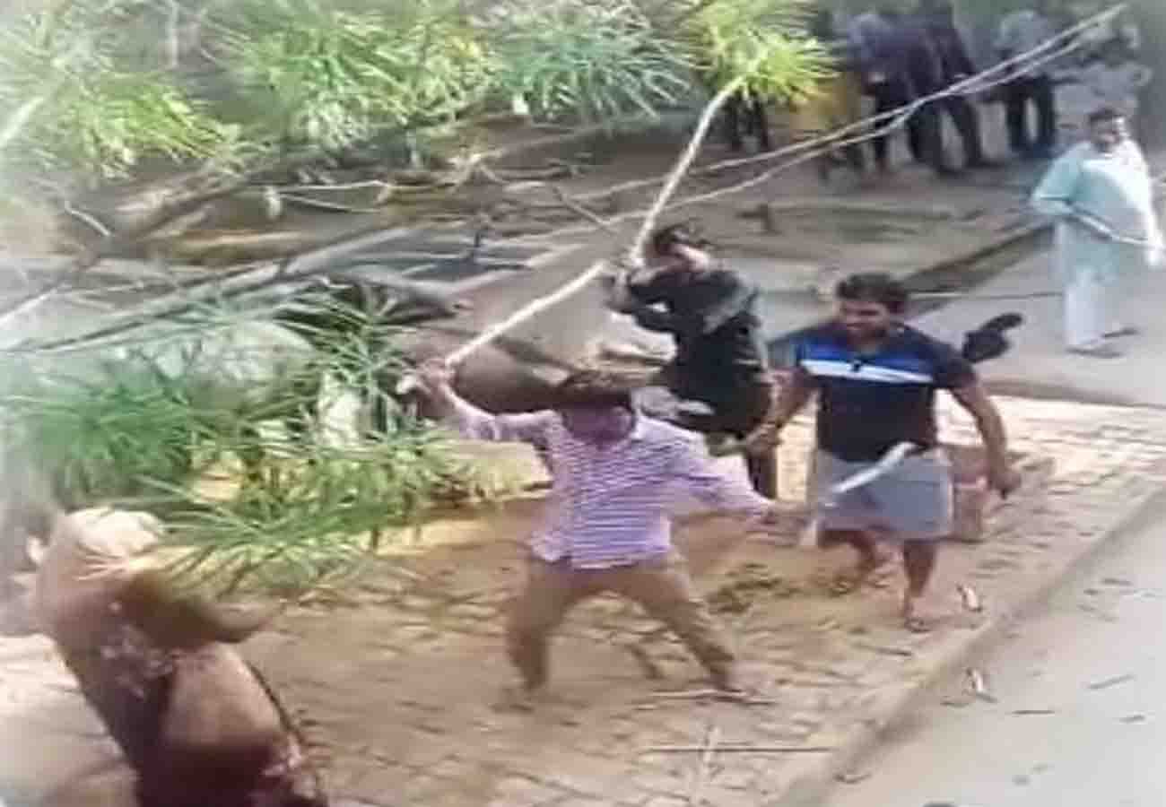 crime against women in Etawah, 8 people injured