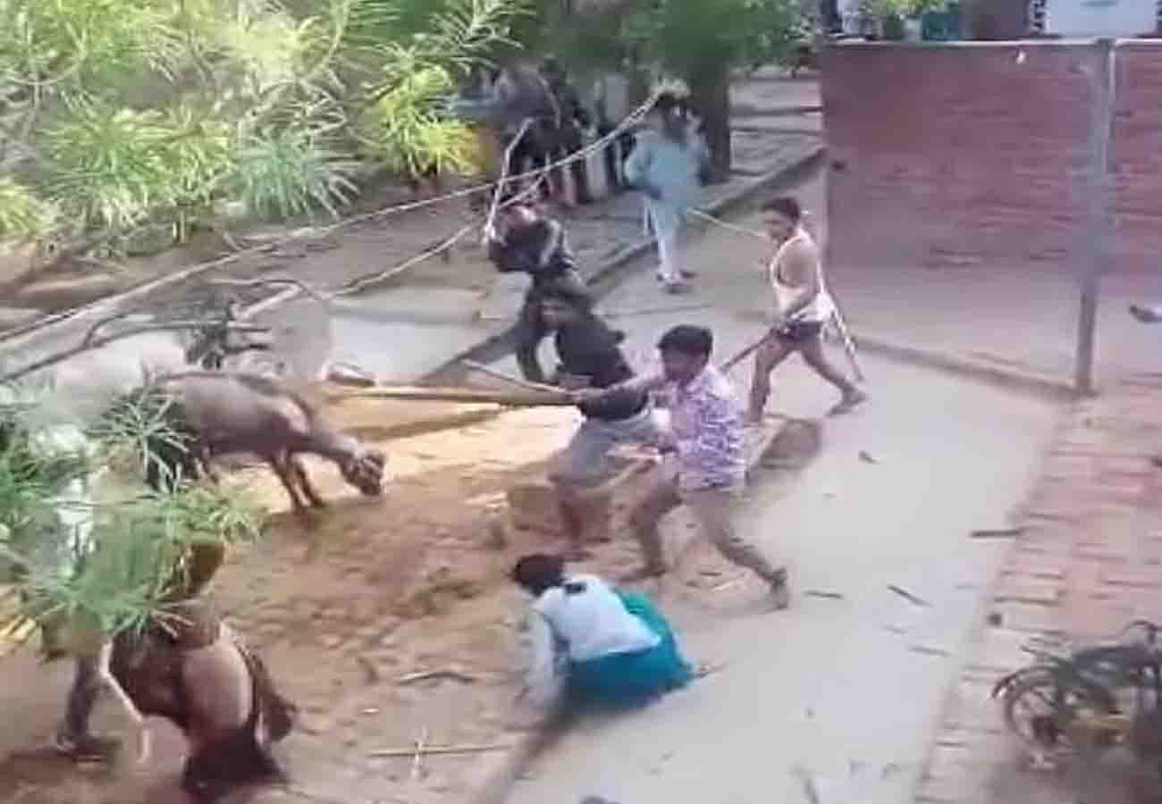 crime against women in Etawah, 8 people injured