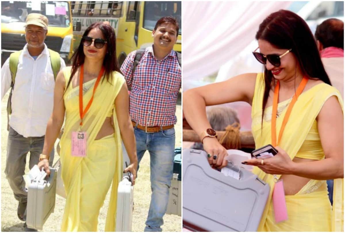 reena dwivedi yellow saree polling officer talk about bigg boss offer