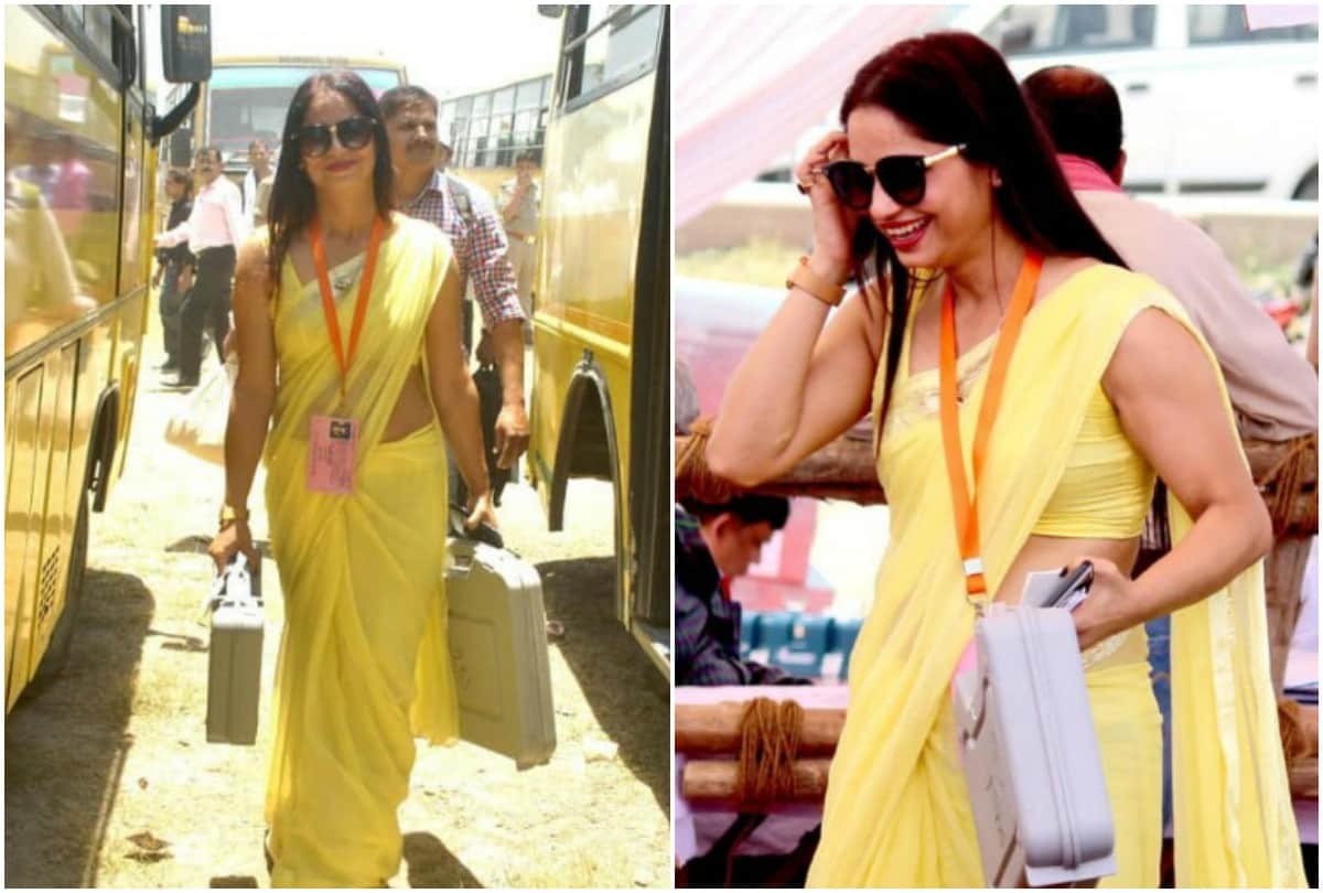 Mystery poll officer in yellow saree Reena Dwivedi got film offer earlier