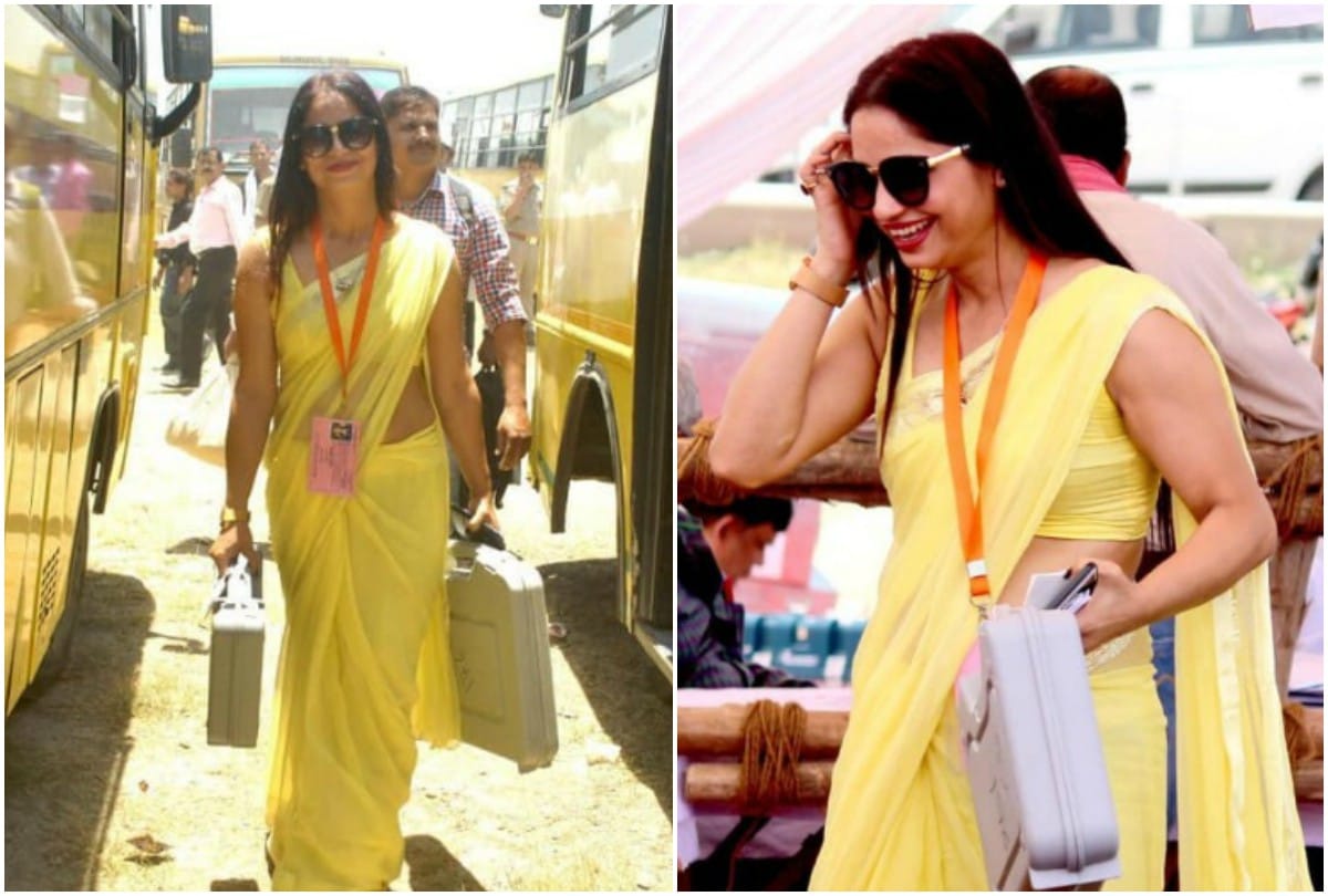 Mystery poll officer in yellow saree Reena Dwivedi got film offer earlier