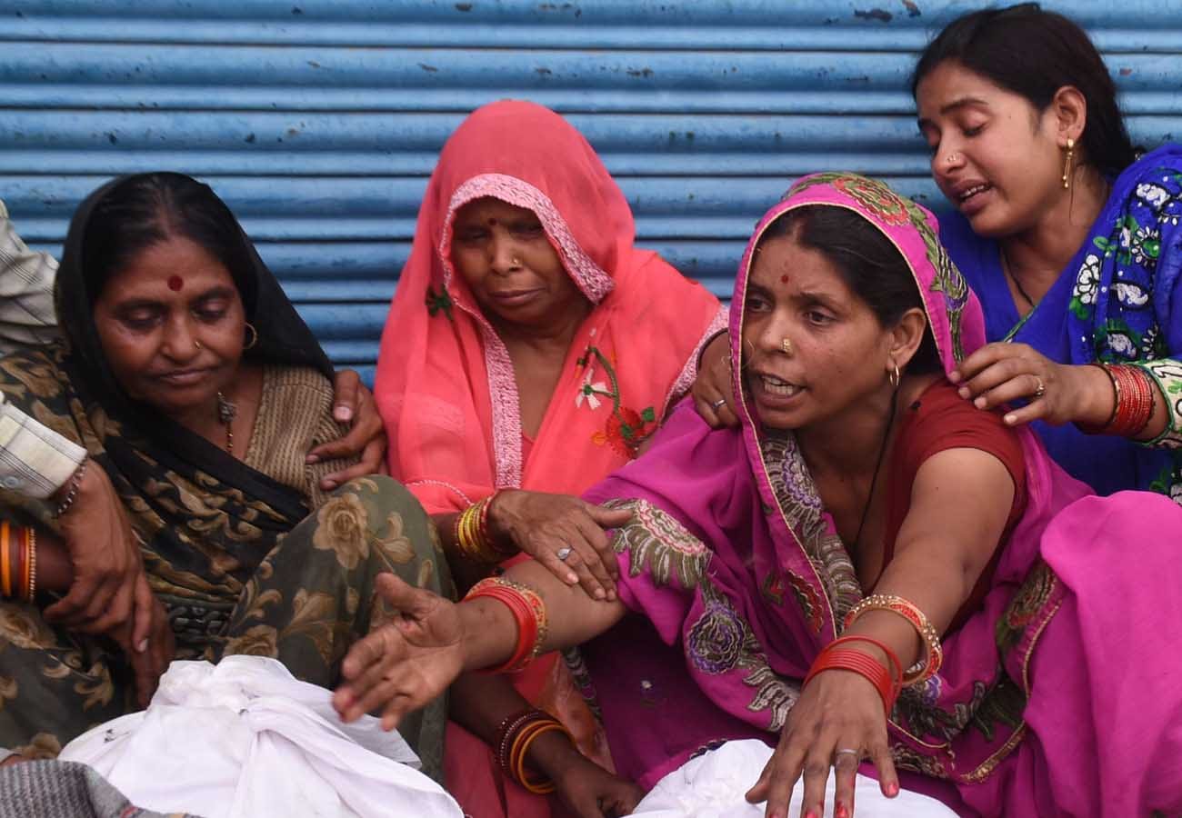 truck fell over three men in kanpur all lost their lives