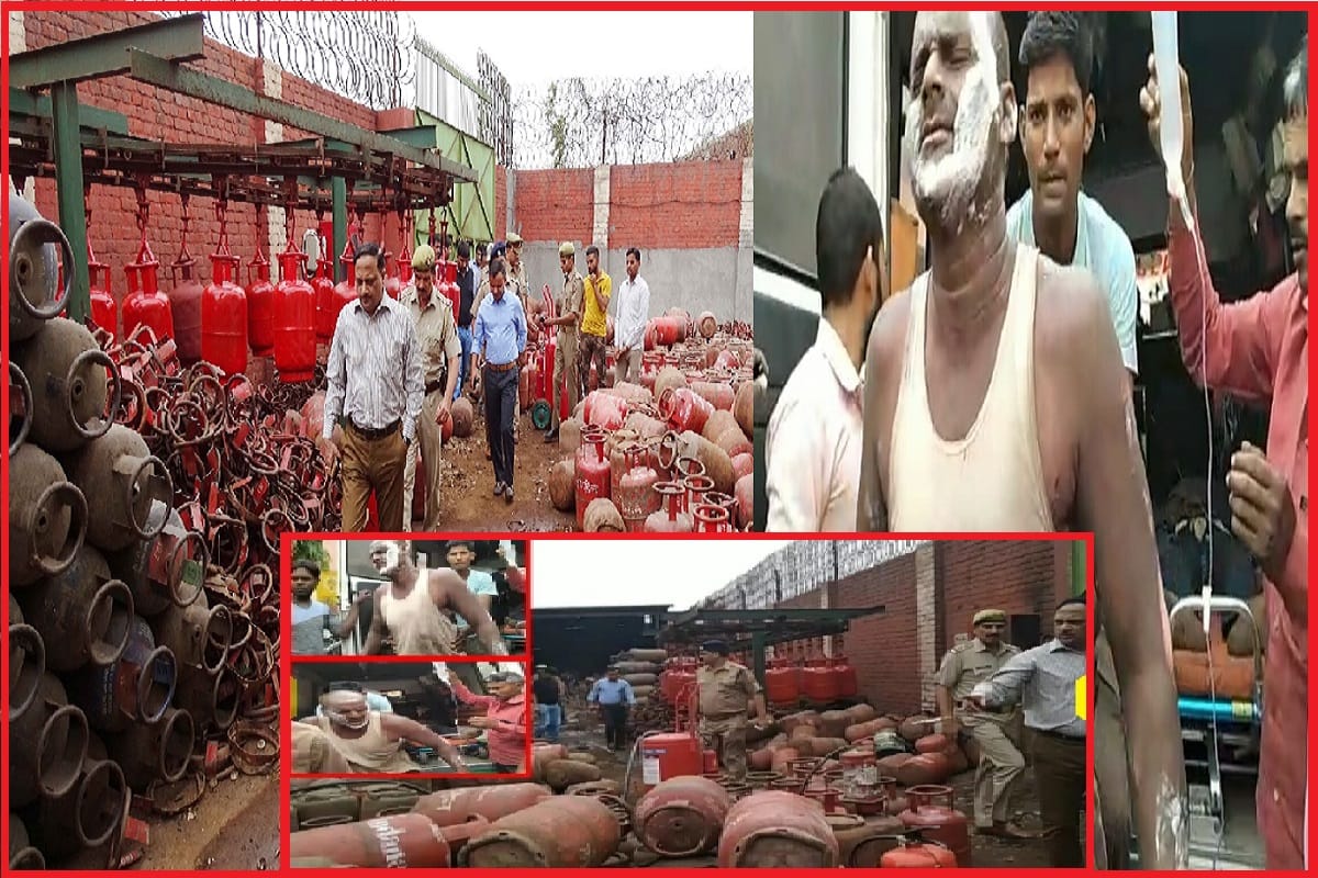 A fire broke out in the cylinder factory in Muzaffarnagar and nine workers got burnt