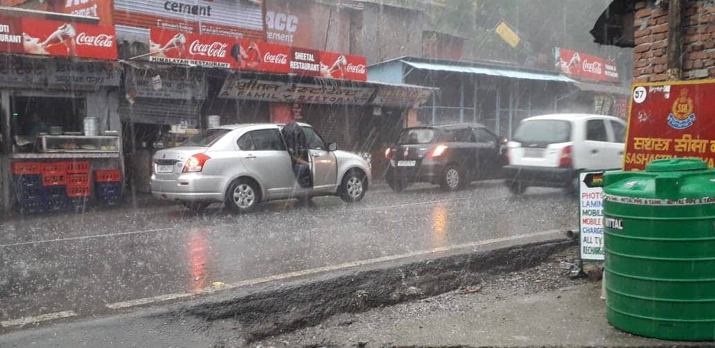 hailstorm and heavy rain in nainital uttarakhand