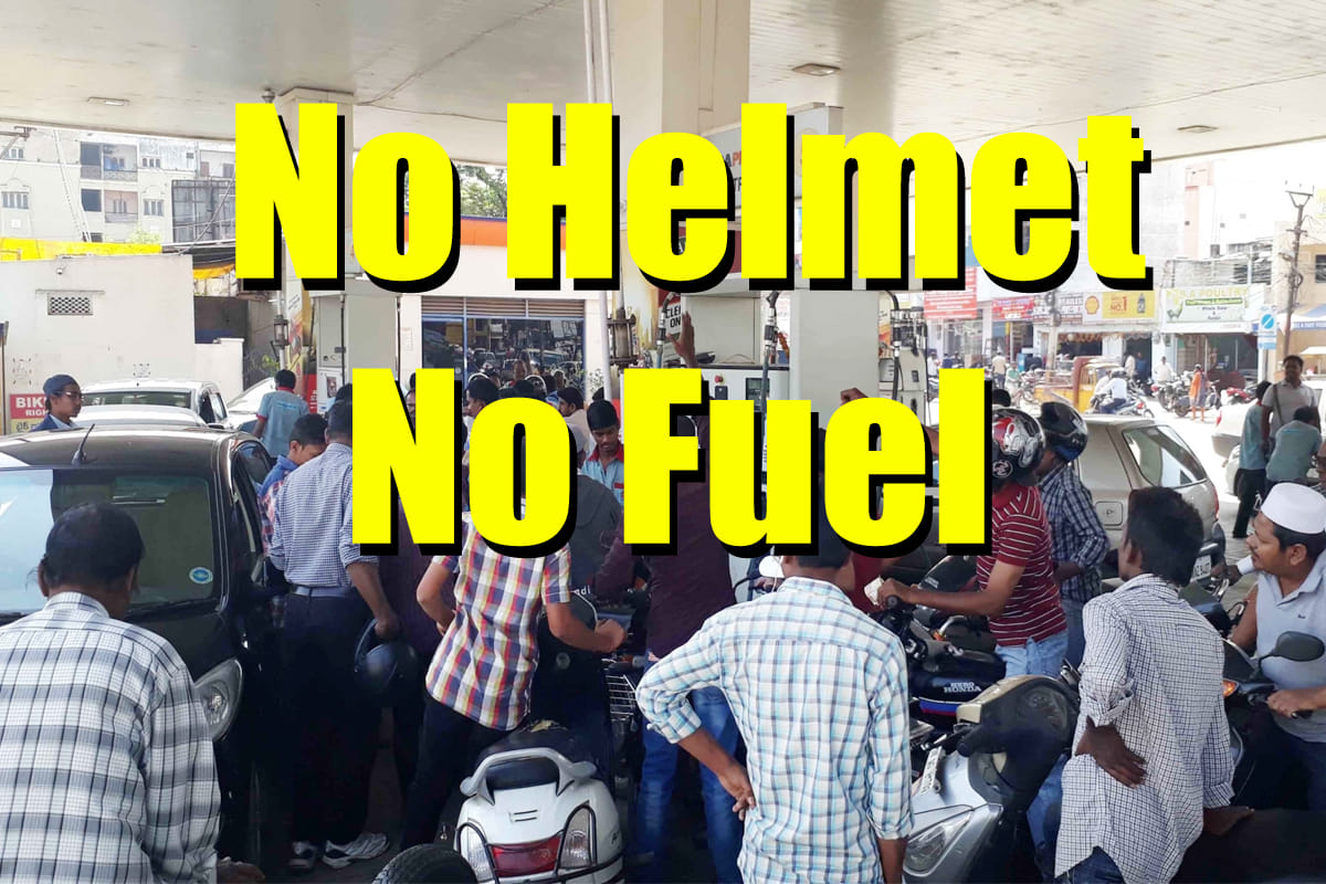 No helmet no petrol for bikers in Noida from 1 june 2019