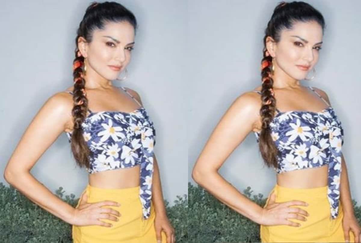 Sunny Leone looks gorgeous in this skirt top cost of this dress is worth just Rs 2000