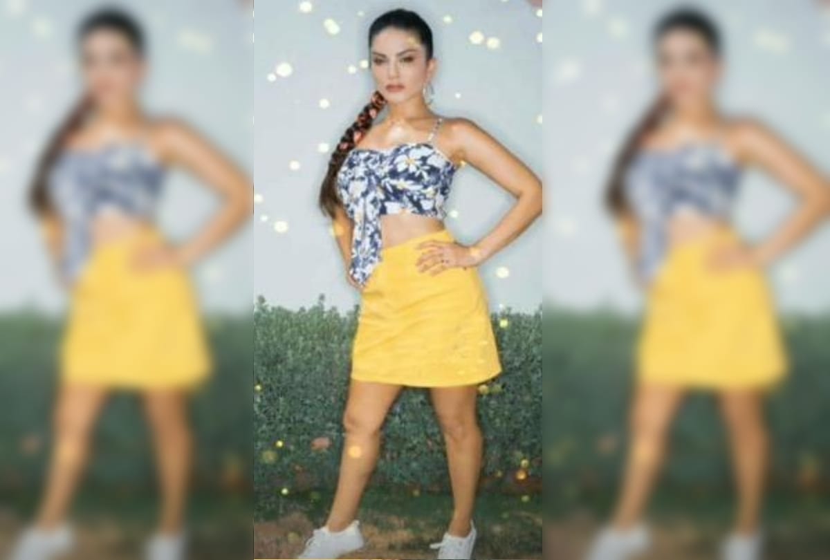Sunny Leone looks gorgeous in this skirt top cost of this dress is worth just Rs 2000