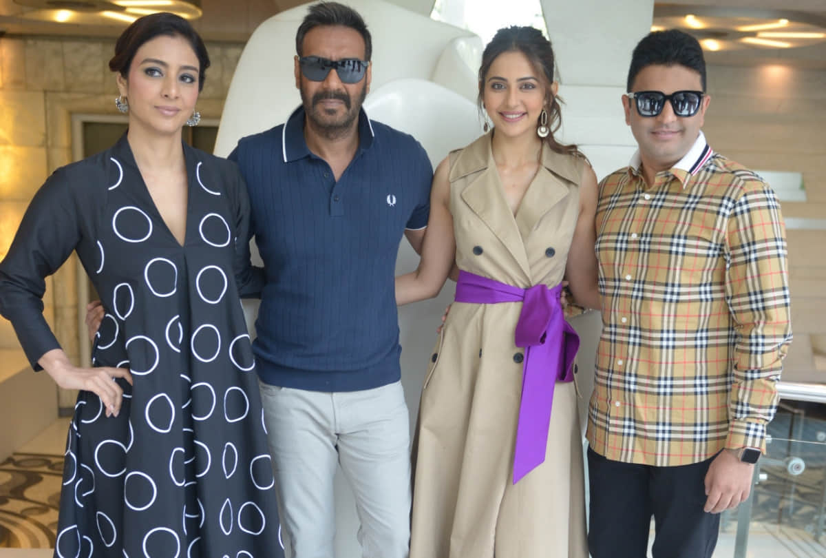 ajay devgn tabu rakul preet singh promote de de pyar de