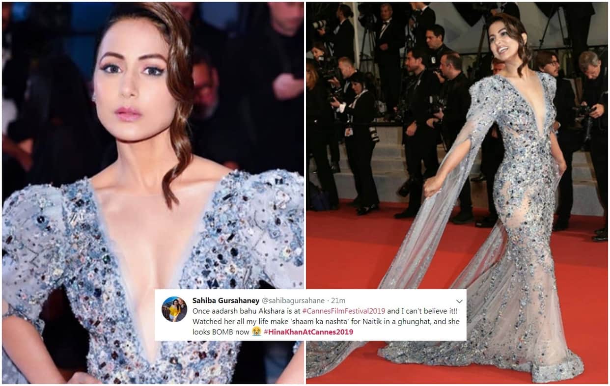 Hina Khan At Cannes 2019 Here are Some user Reaction on her Debut