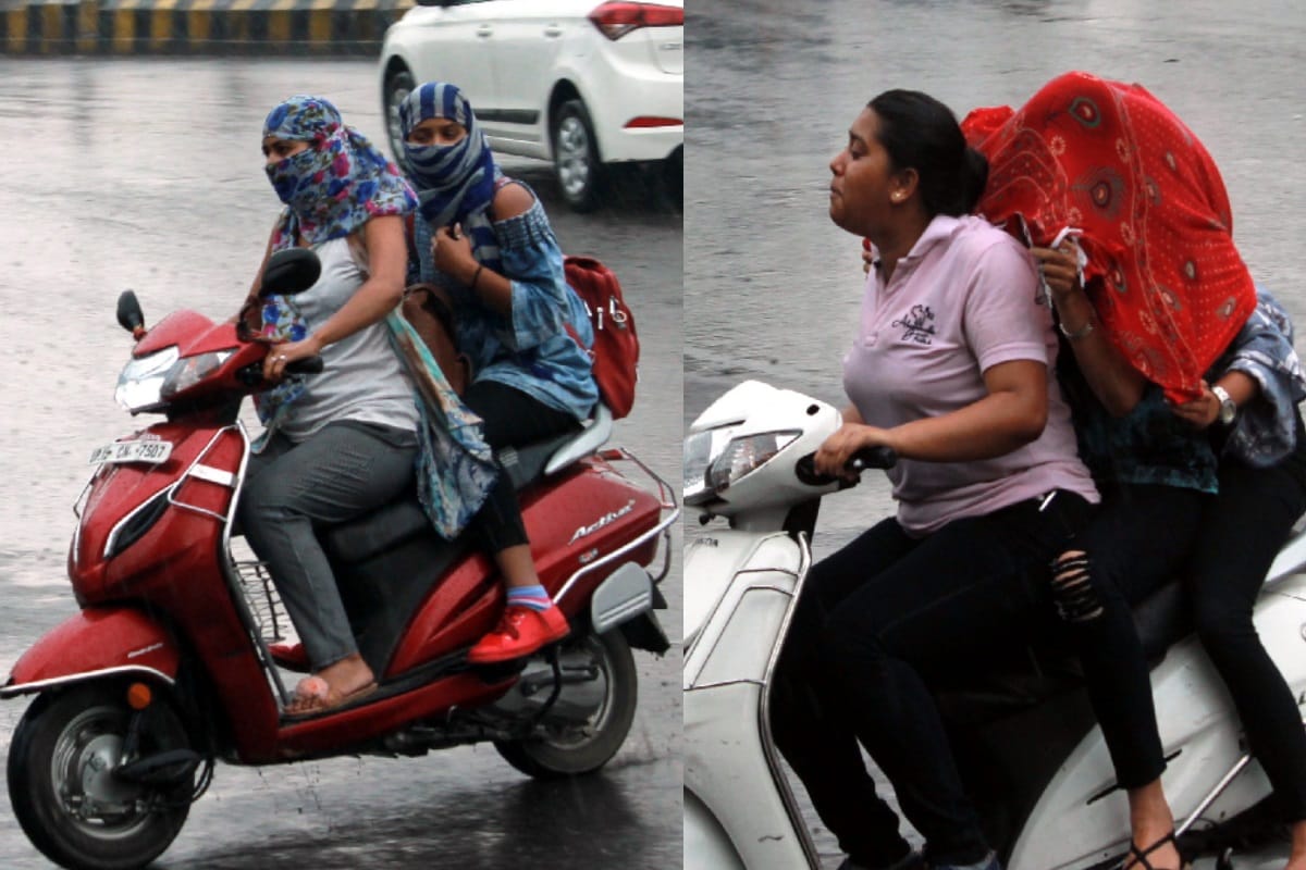 temperature dropped by the rains In western UP