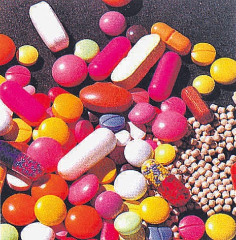 Sample of Iron medicine to be given to schoolchildren