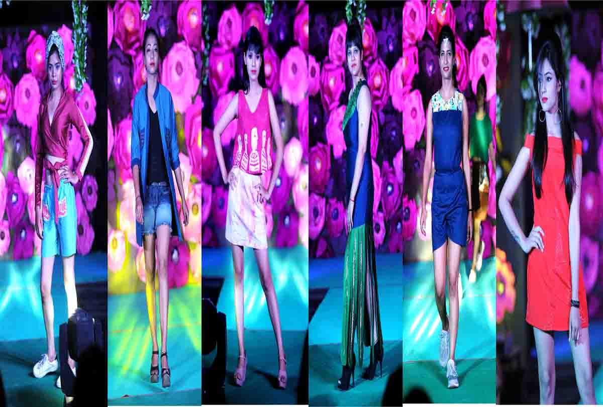 Girls spreads natural colours on Ramp in IPS, UoA.