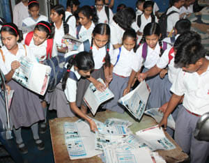 students know news collection and newspepar printing