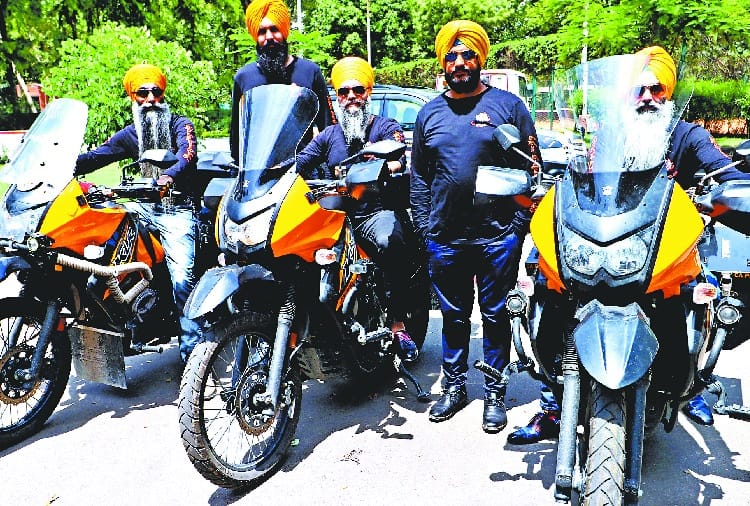 World Tour, Six Sikh on Bike Ride of 22 Countries, Interview at Press Club Chandigarh