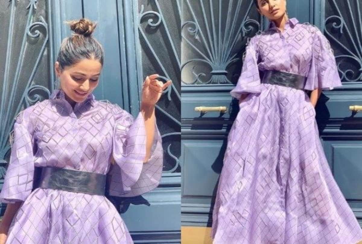 Cannes 2019: Hina Khan looks classy in this lavender maxi dress
