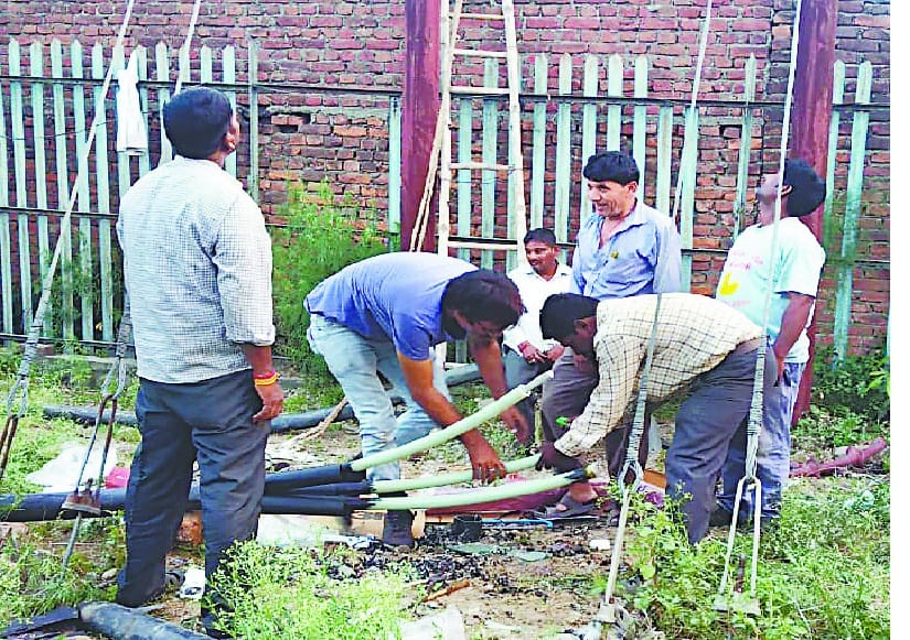First winds and then problems caused by bursting of the cable joint kit