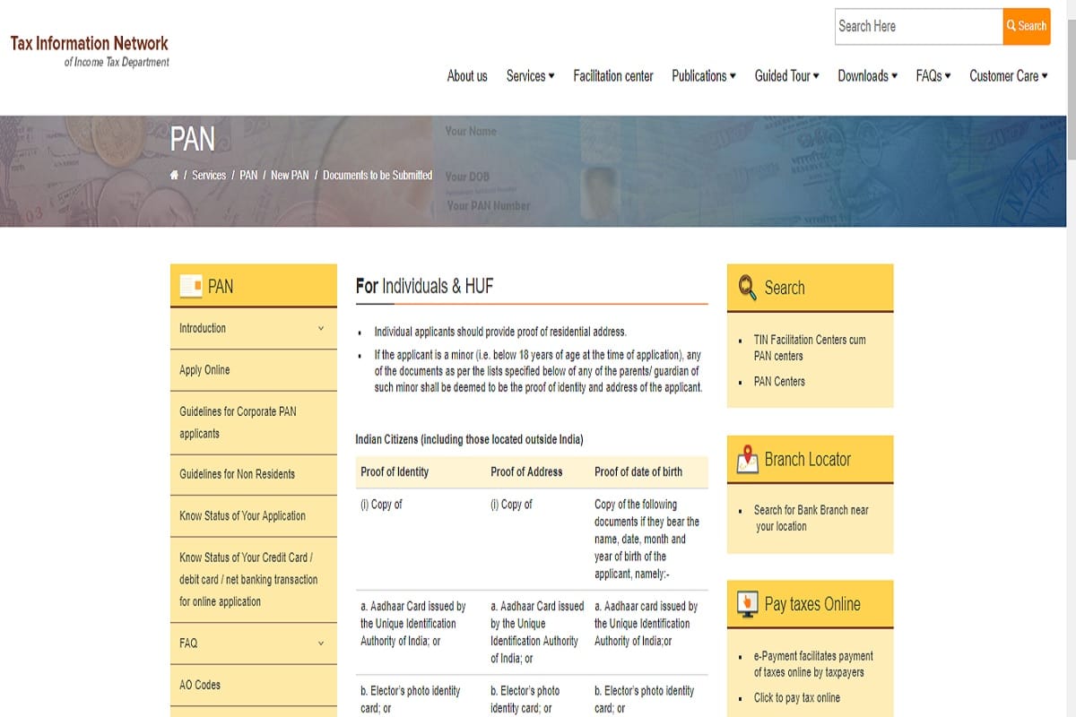 apply for PAN card online by only spending 101 rupees