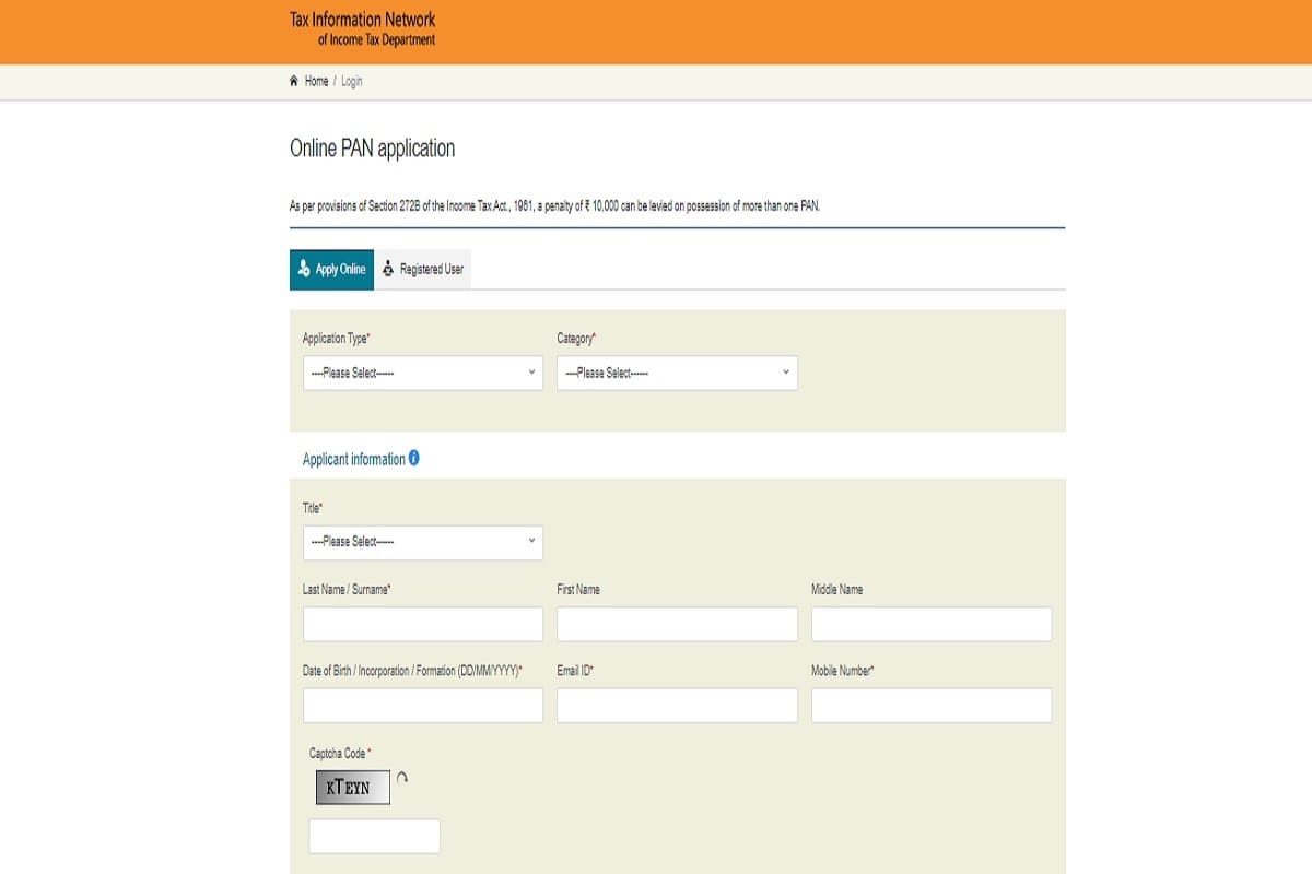 apply for PAN card online by only spending 101 rupees