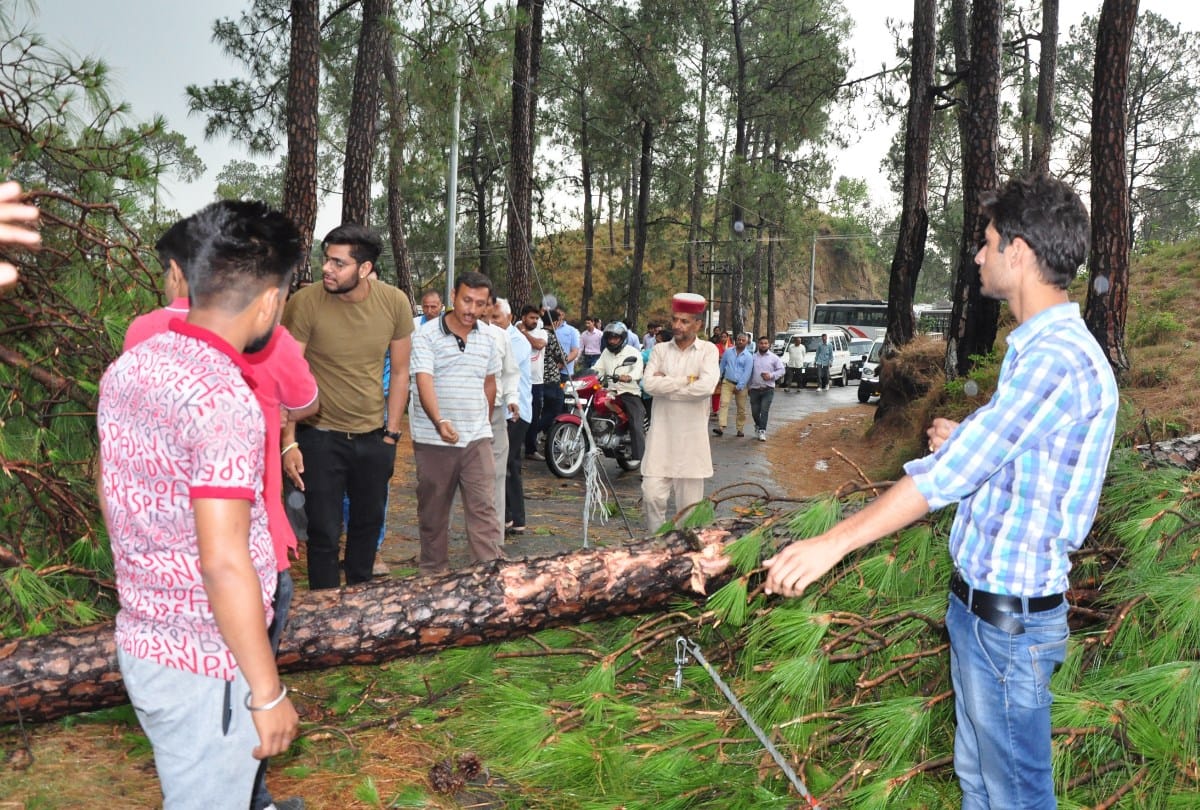 himachal weather report thunderstorm and rain in state