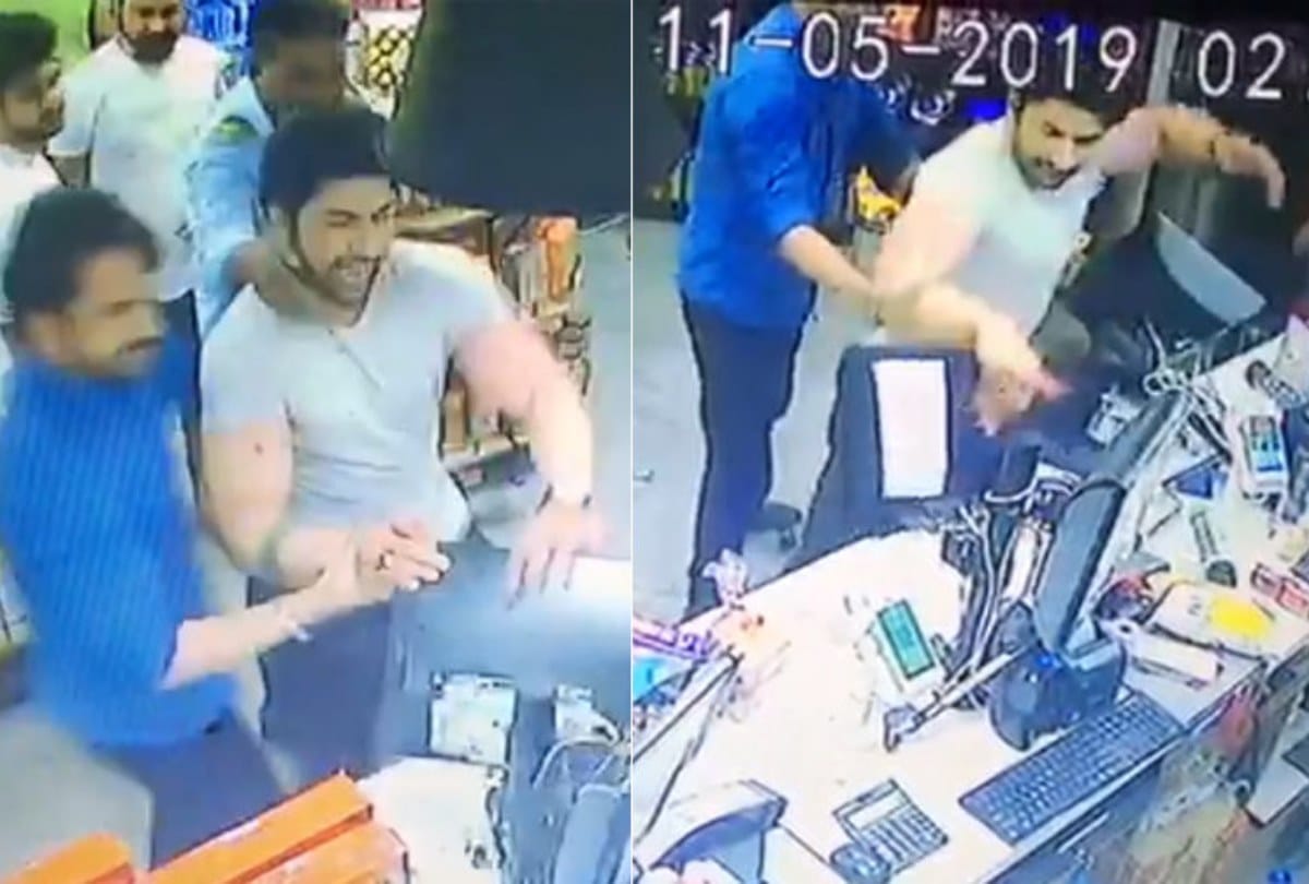 cctv receals why up police beaten tv actor