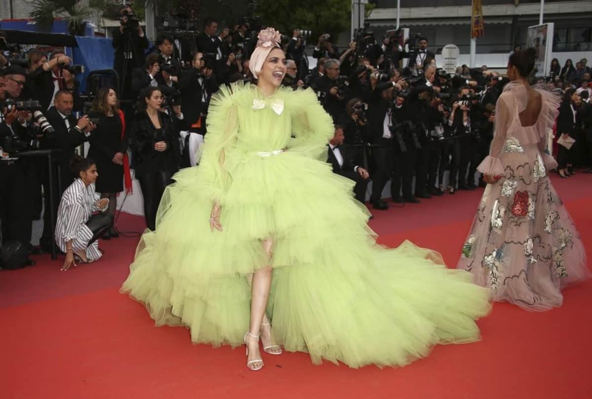 Deepika Padukone kept glamorous with her new green dress in Cannes Film Festival 2019