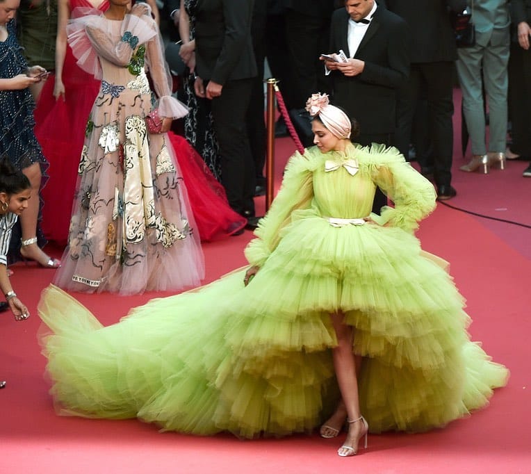 Deepika Padukone kept glamorous with her new green dress in Cannes Film Festival 2019