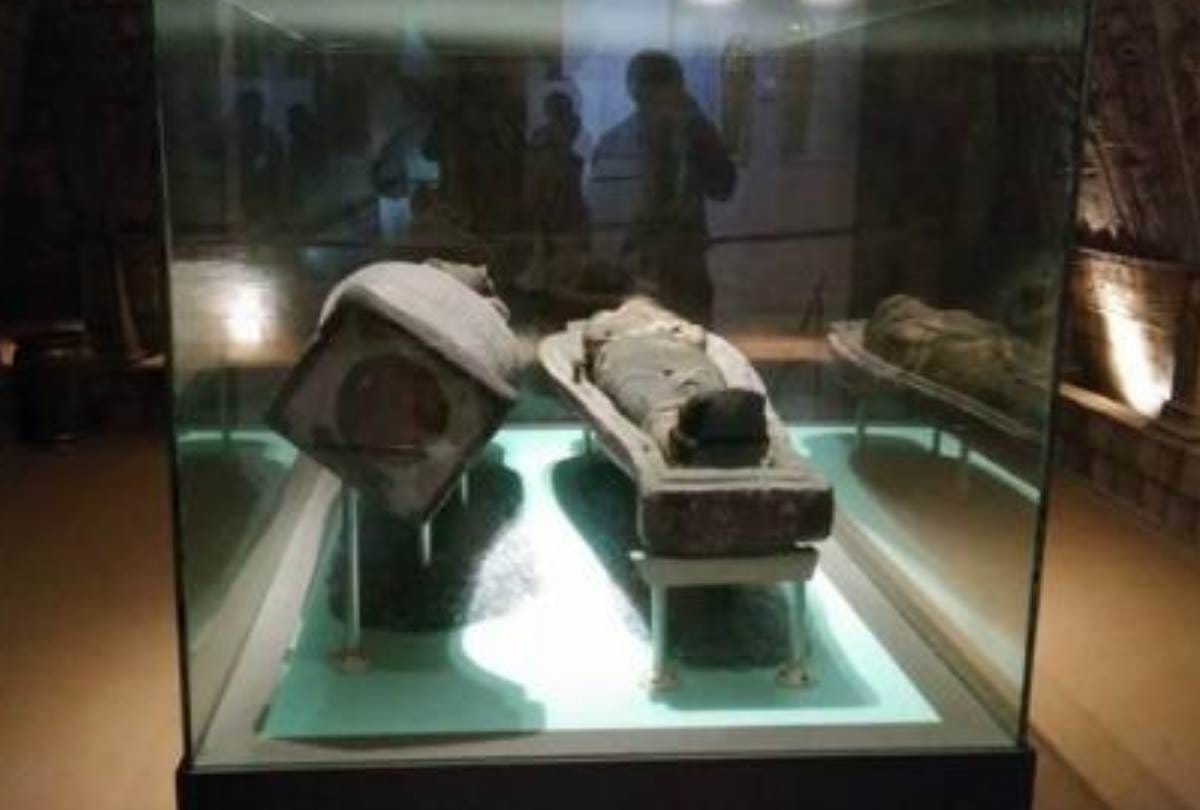 three thousand years old Egyptian Mummy in state museum