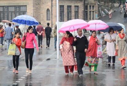 fresh rainfall recorded in shimla and other parst of himachal