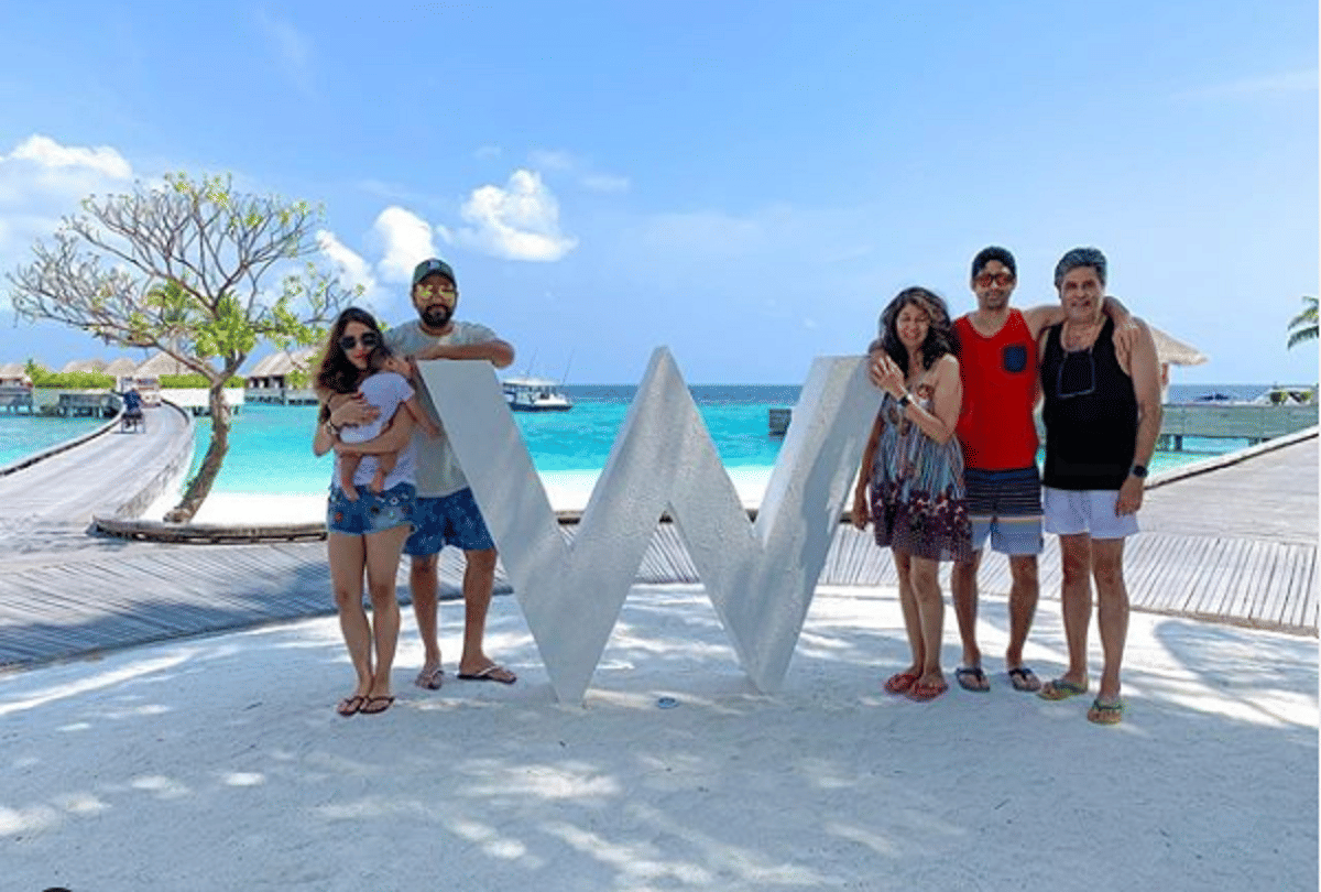 Team India vice captain rohit sharma on holiday in maldives after IPL 2019 win