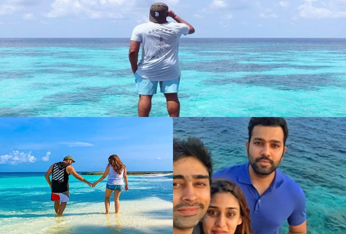 Team India vice captain rohit sharma on holiday in maldives after IPL 2019 win